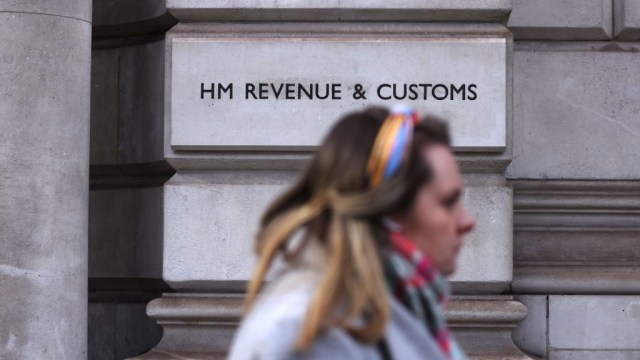 Article thumbnail: The headquarters of HM Revenue and Customs in the Westminster district of London, UK, on Tuesday, Jan. 24, 2023. The UK tax system allows people to use their pension pots to avoid inheritance tax and should be changed to allow the government to collect more tax, a think tank has said. Photographer: Hollie Adams/Bloomberg via Getty Images