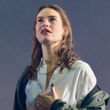 Article thumbnail: Lily James (Kate) in Lyonesse at the Harold Pinter Theatre. Photo Manuel Harlan Provided by laura@aboutgracepr.com