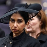 Article thumbnail: British Home Secretary Suella Braverman attends the annual Remembrance Sunday ceremony at the Cenotaph, in Whitehall, London Britain November 12, 2023. REUTERS/Toby Melville/Pool
