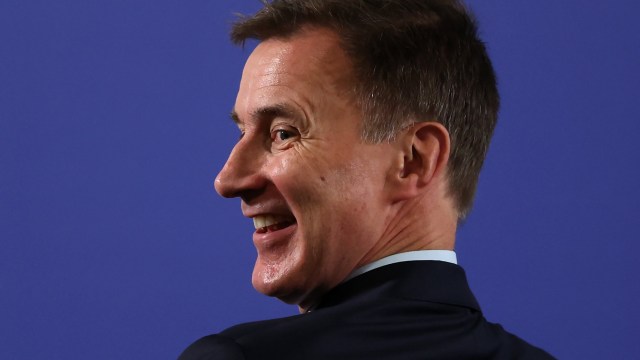 Article thumbnail: LONDON, ENGLAND - NOVEMBER 20: Britain's Chancellor of the Exchequer Jeremy Hunt waits for the start of a speech by the prime minister at a college in north London on November 20, 2023 in London, England. (Photo by Daniel Leal-WPA Pool/Getty Images)